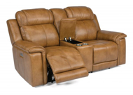 Picture of KINGSLEY POWER RECLINING LOVESEAT WITH CENTER CONSOLE AND POWER HEADRESTS AND LUMBAR
