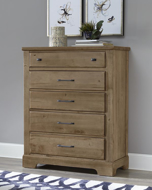 Picture of NATURAL 5 DRAWER CHEST