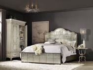 Picture of ARABELLA MIRRORED PANEL BED