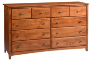 Picture of SHAKER 10 DRAWER DRESSER