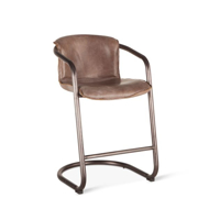 Picture of Portofino Leather Counter Chair Jet Brown