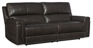 Picture of GABLE LEATHER POWER 2 OVER 2 SOFA WITH POWER HEADREST