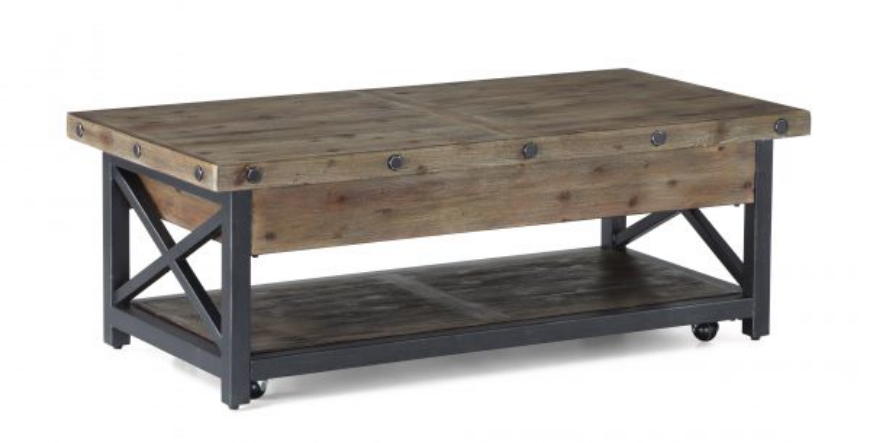 Picture of CARPENTER RECTANGULAR LIFT-TOP COFFEE TABLE WITH CASTERS