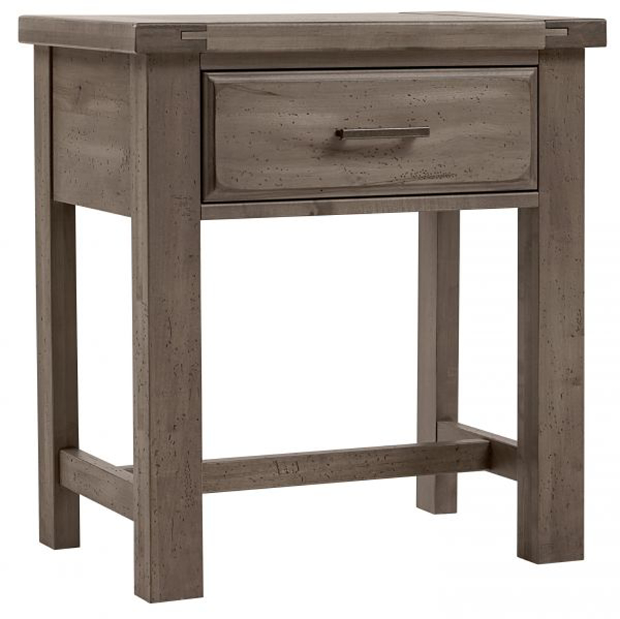 Picture of PEWTER 1 DRAWER NIGHTSTAND