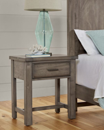 Picture of PEWTER 1 DRAWER NIGHTSTAND