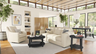 Picture of CHEVRON ROUND COFFEE TABLE