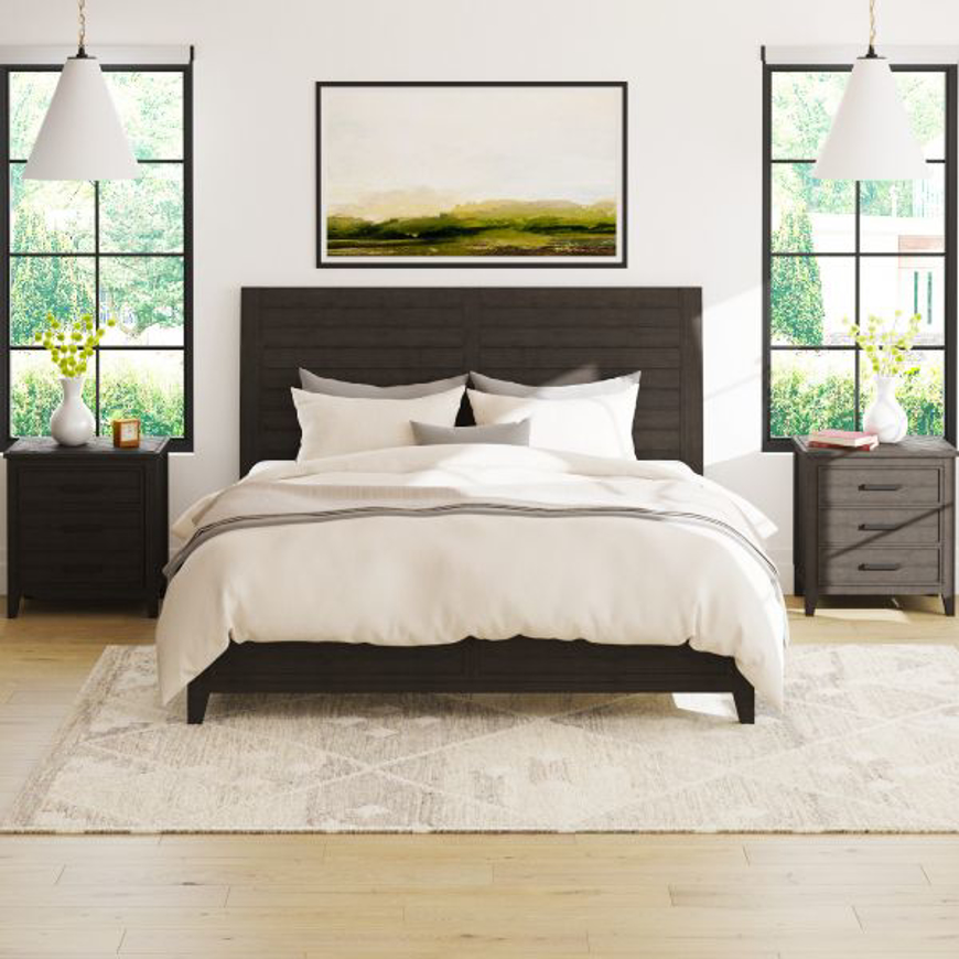 Picture of CHEVRON KING SLEIGH BED
