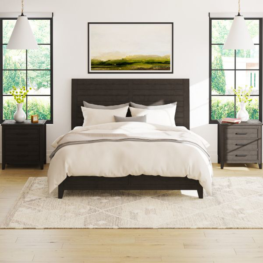Picture of CHEVRON QUEEN SLEIGH BED