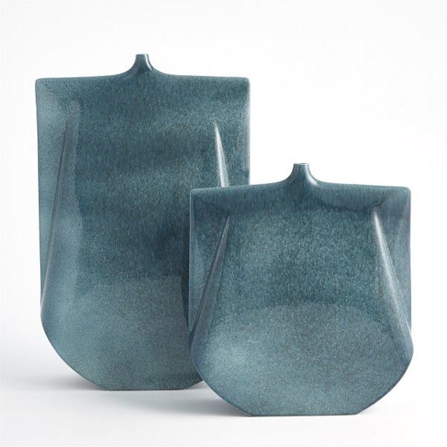 Picture of KIMONO VASE-TEAL WIDE