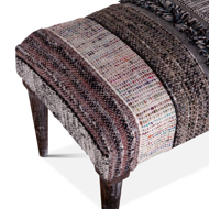 Picture of MARRAKECH BENCH 42" FLUFFY BLACK