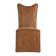 Picture of DELROY ARMLESS CHAIR - COGNAC