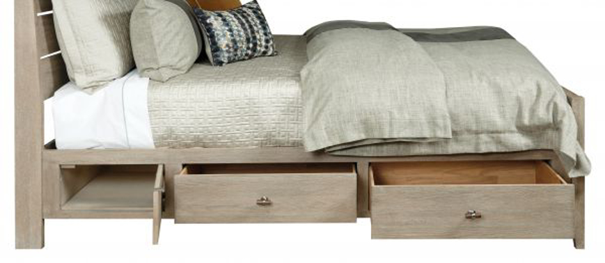 Picture of INCLINE FABRIC HIGH KING BED WITH STORAGE RAILS