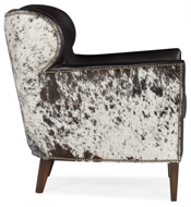 Picture of KATO LEATHER CLUB CHAIR WITH SALT AND PEPPER HAIR ON HIDE