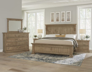 Picture of WARM NATURAL KING CORBEL BED