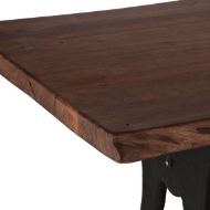 Picture of ORGANIC FORGE 72" DINING TABLE RAW WALNUT