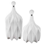 Picture of KLARA BOTTLES WHITE SET OF 2