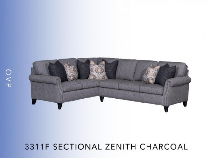 Picture of LOVE SEAT ZENITH CHARCOAL OVP