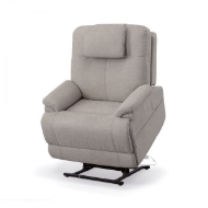 Picture of ZECLINER MODEL 1 POWER LIFT RECLINER WITH POWER HEADREST AND LUMBAR IN DOVE