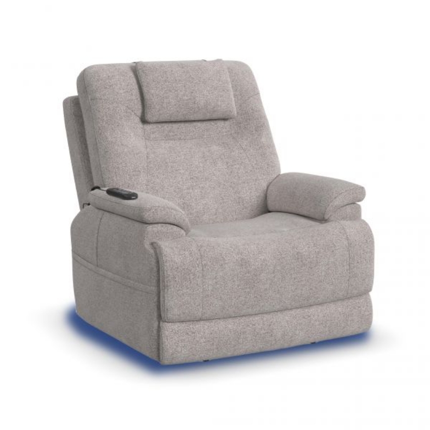 Picture of ZECLINER MODEL 2 POWER LIFT RECLINER WITH POWER HEADREST AND LUMBAR IN DOVE