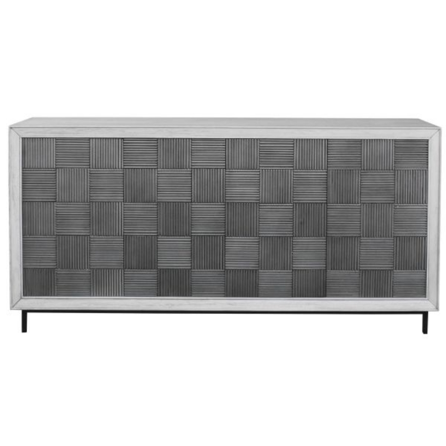 Picture of CHECKERBOARD 4 DOOR CABINET