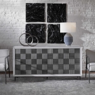 Picture of CHECKERBOARD 4 DOOR CABINET