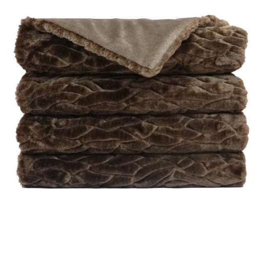 Show details for CALLARD FUR THROW IN ESPRESSO Picture of CALLARD FUR THROW IN ESPRESSO
