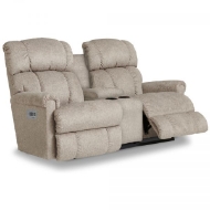 Picture of PINNACLE POWER WALL RECLINING LOVESEAT WITH POWER HEADREST, LUMBER AND CENTER CONSOLE