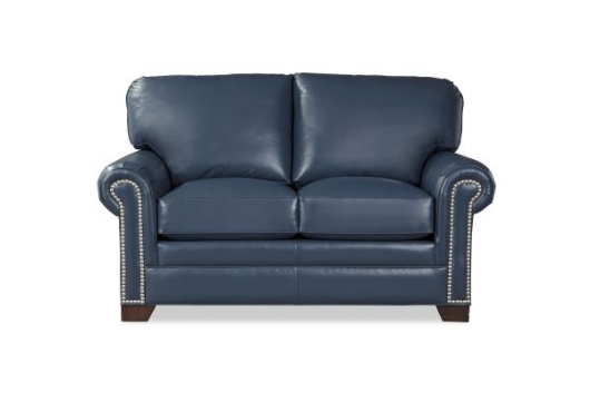 Show details for CRAFTMASTER TOP GRAIN LEATHER LOVESEAT Picture of CRAFTMASTER TOP GRAIN LEATHER LOVESEAT