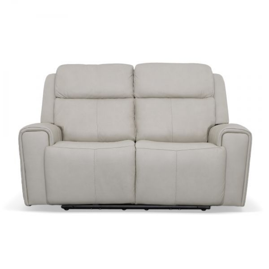 Picture of BARNETT LEATHER POWER RECLINING LOVESEAT WITH POWER HEADRESTS & LUMBAR