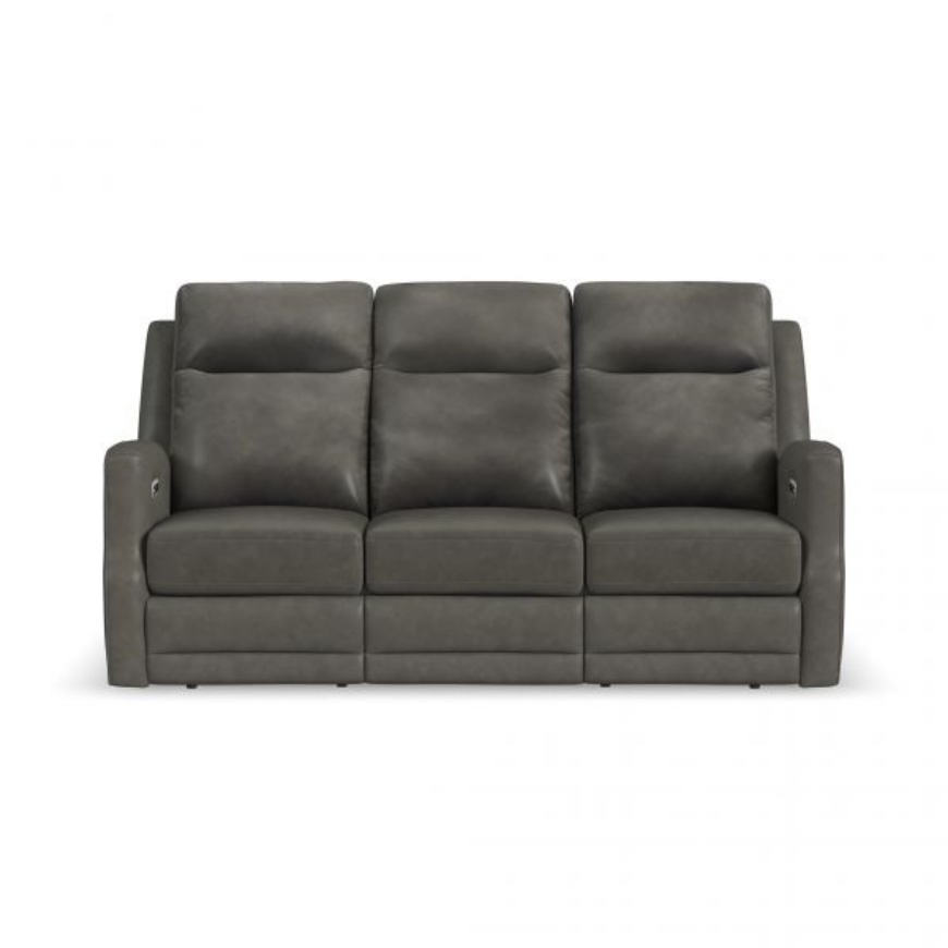 Picture of MAXWELL LEATHER POWER RECLINING SOFA WITH POWER HEADRESTS AND LUMBAR