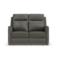 Picture of MAXWELL LEATHER POWER RECLINING LOVESEAT WITH POWER HEADRESTS AND LUMBAR