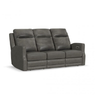 Picture of MAXWELL LEATHER POWER RECLINING LOVESEAT WITH POWER HEADRESTS AND LUMBAR