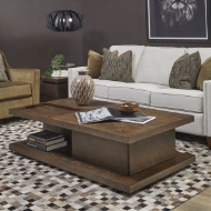 Picture of ATHENS RECTANGULAR COFFEE TABLE WITH CASTERS