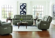 Picture of EVO LEATHER POWER SOFA WITH POWER HEADRESTS