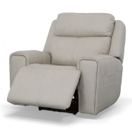 Picture of BARNETT LEATHER POWER RECLINER WITH POWER HEADREST & LUMBAR