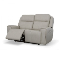 Picture of BARNETT LEATHER POWER RECLINING LOVESEAT WITH POWER HEADRESTS & LUMBAR
