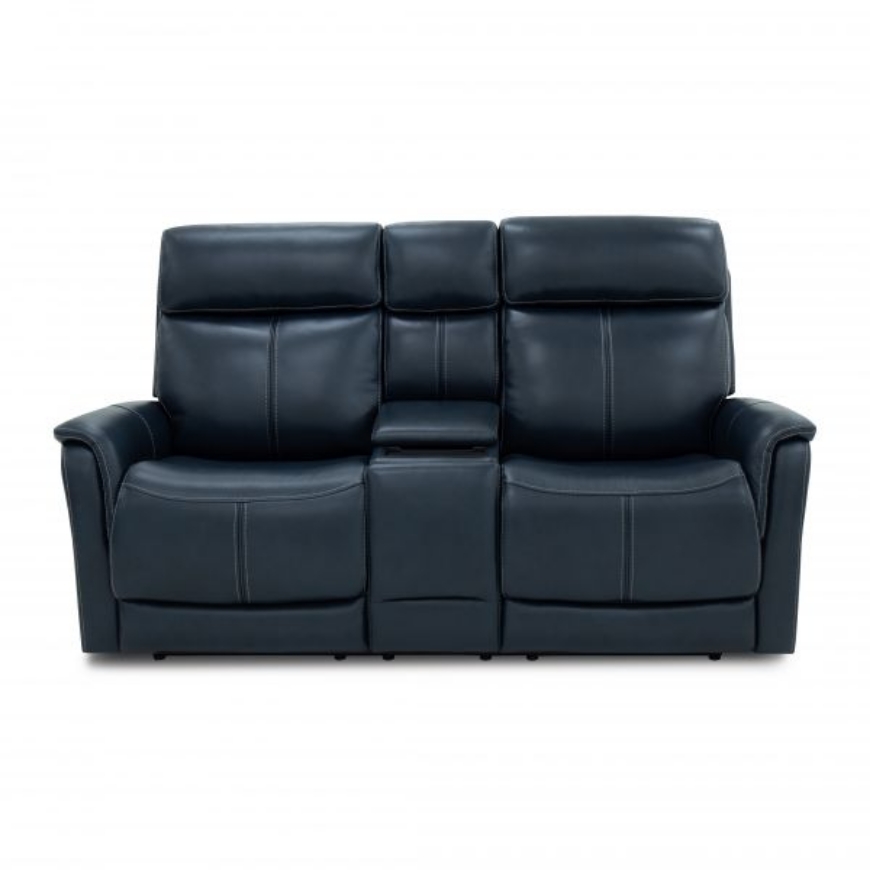 Picture of VIEW LEATHER POWER RECLINING LOVESEAT WITH CONSOLE, POWER HEADRESTS & LUMBAR